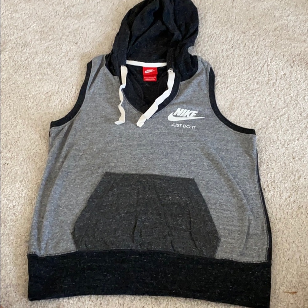 Nike hooded racer back top